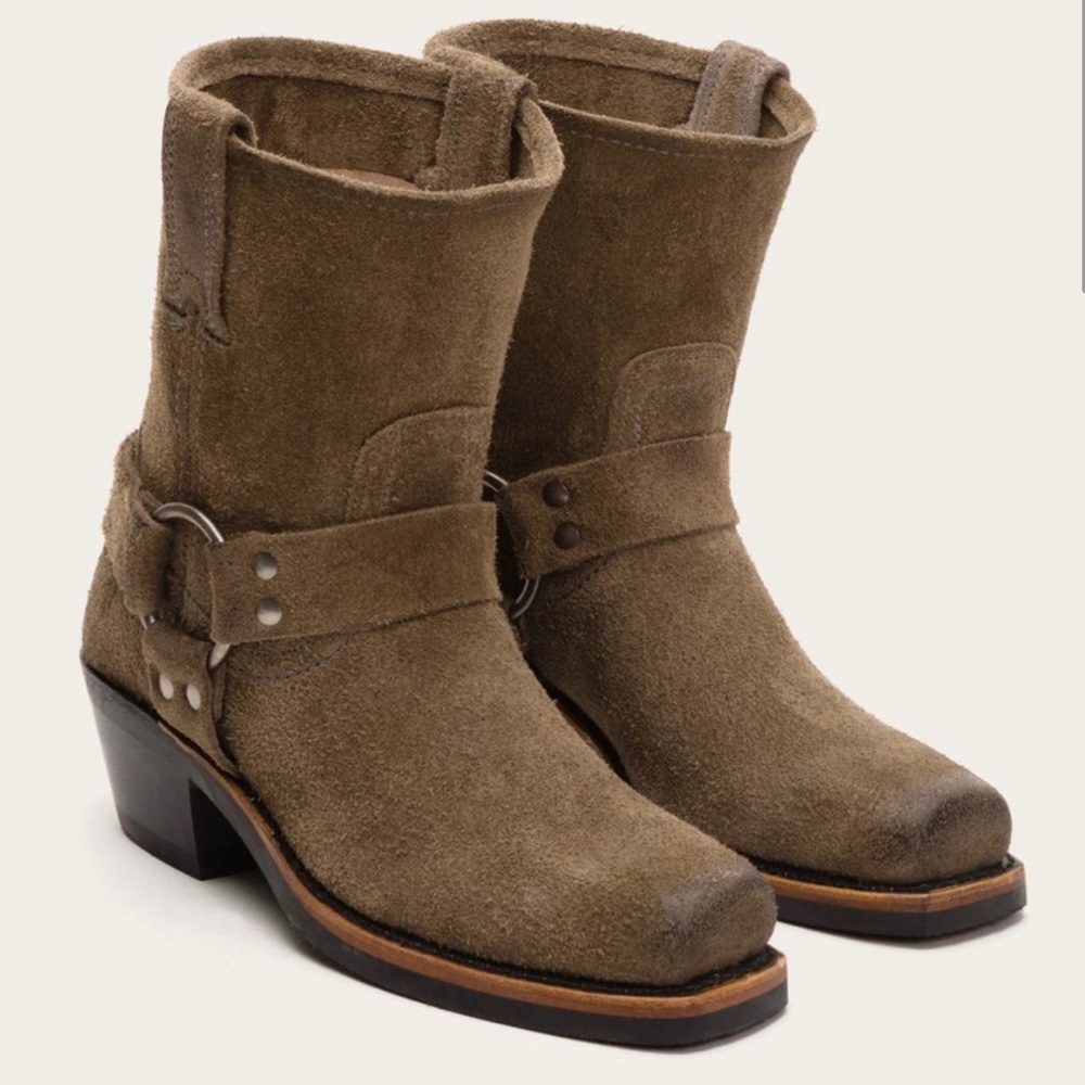 Frye Harness Low Rider Suede Boots
